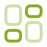 A green grid icon consisting of four rounded rectangles, representing the diverse and organized range of commercial cleaning services Phoenix AZ.