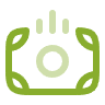 A green line art icon of a currency bill or banknote, representing cost-effective commercial cleaning and financial savings for businesses.